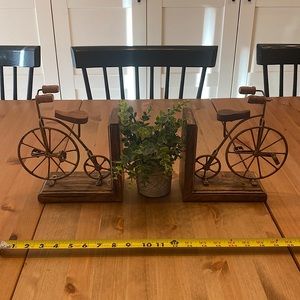 2 Vintage Bike Bookends